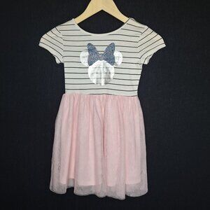 💙 Disney Girls Tulle T-Shirt Dress Size 6 Ballerina Princess Cute Outfit Girly